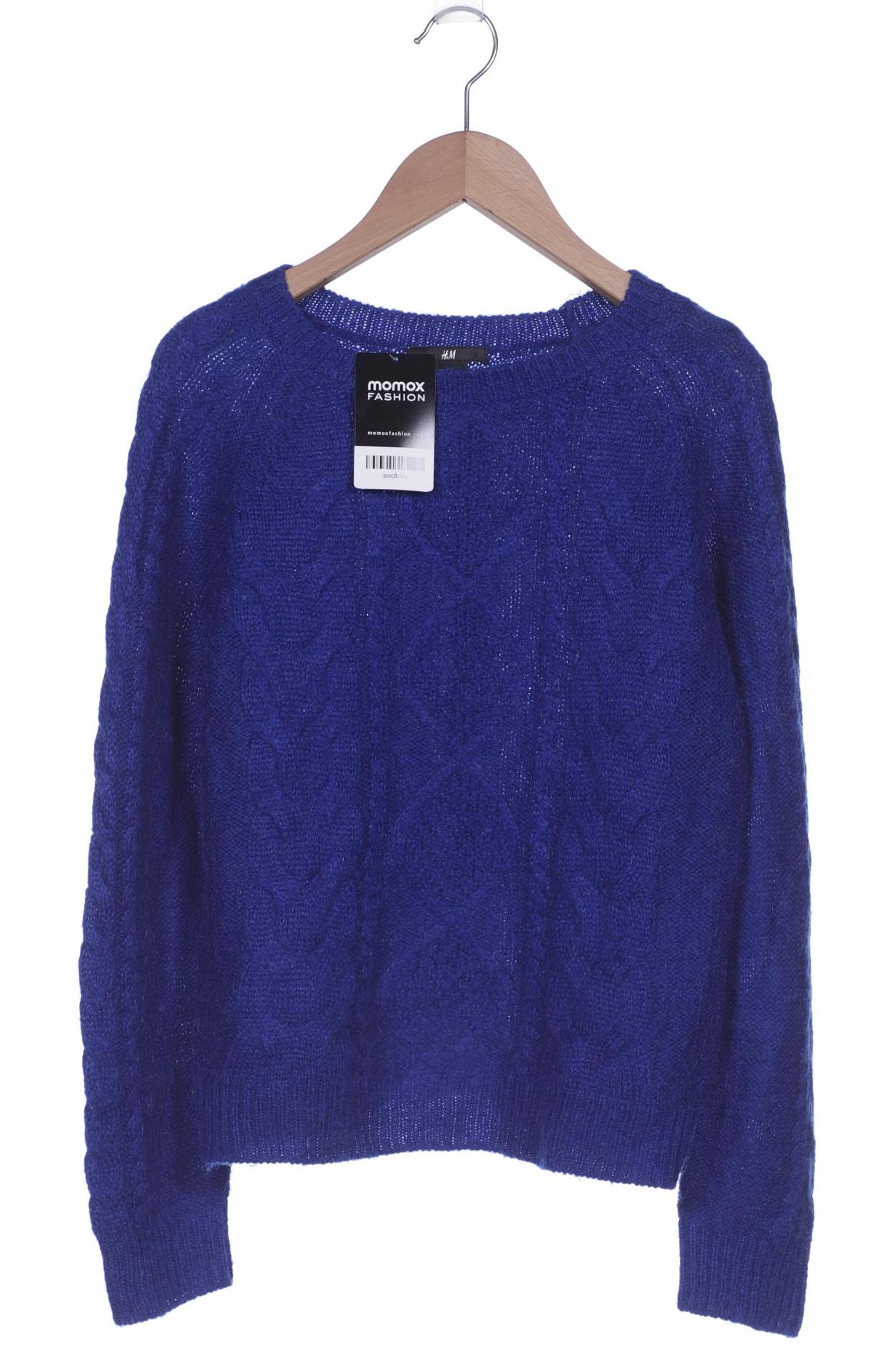 H&M Damen Pullover, marineblau, Gr. 36 von H&M