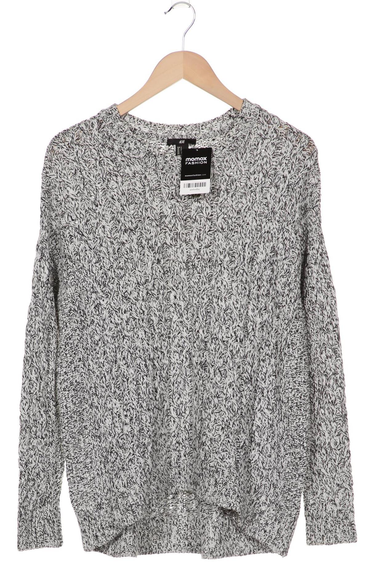 H&M Damen Pullover, weiß, Gr. 36 von H&M