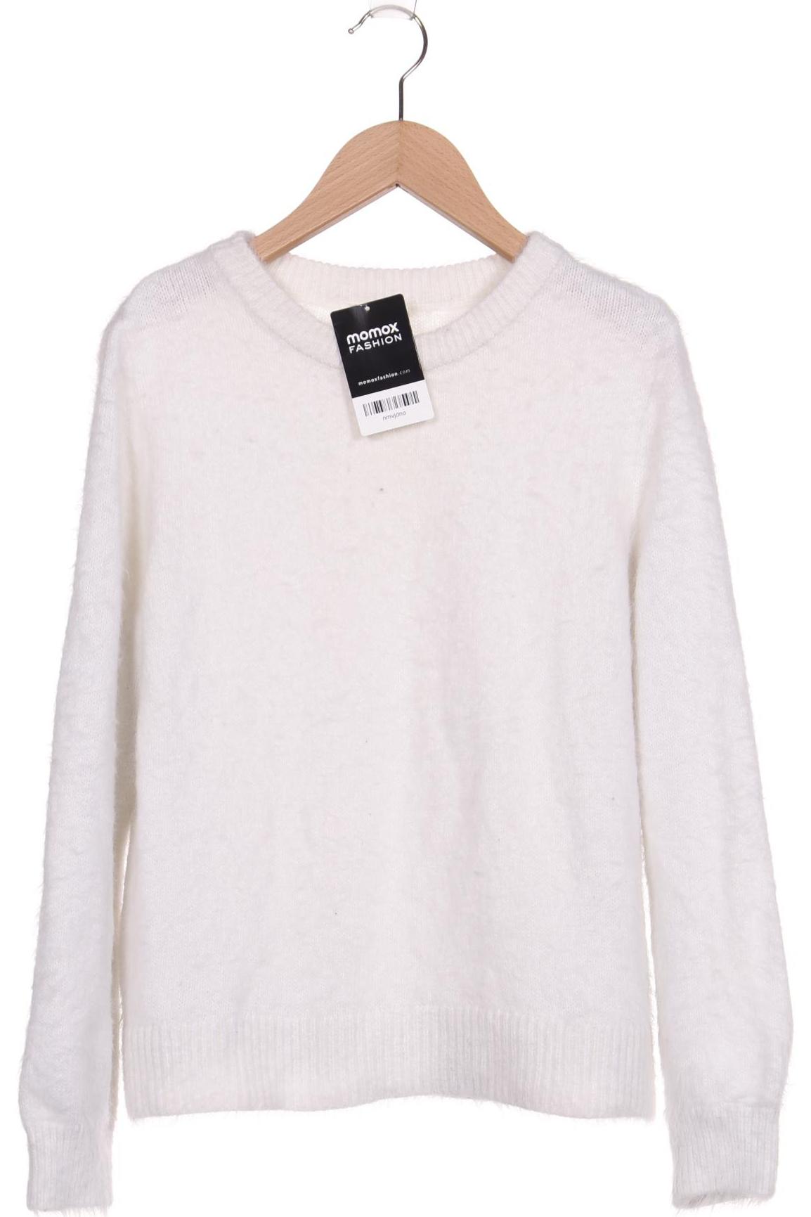 H&M Damen Pullover, weiß, Gr. 36 von H&M