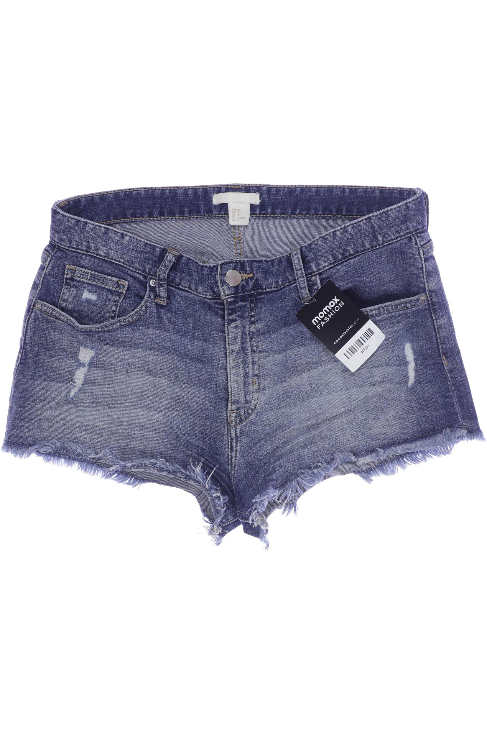 H&M Damen Shorts, blau, Gr. 38 von H&M