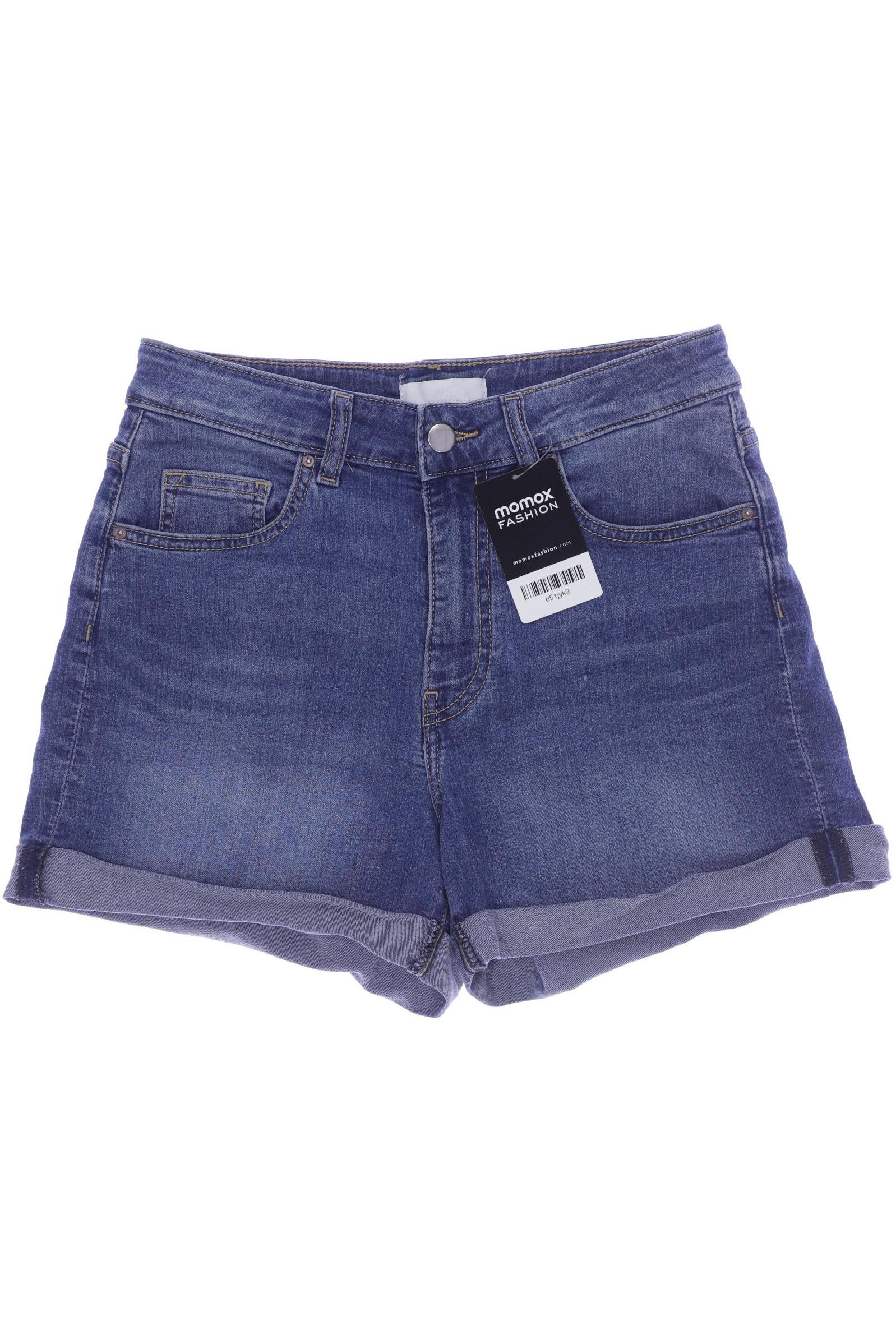 H&M Damen Shorts, blau, Gr. 38 von H&M