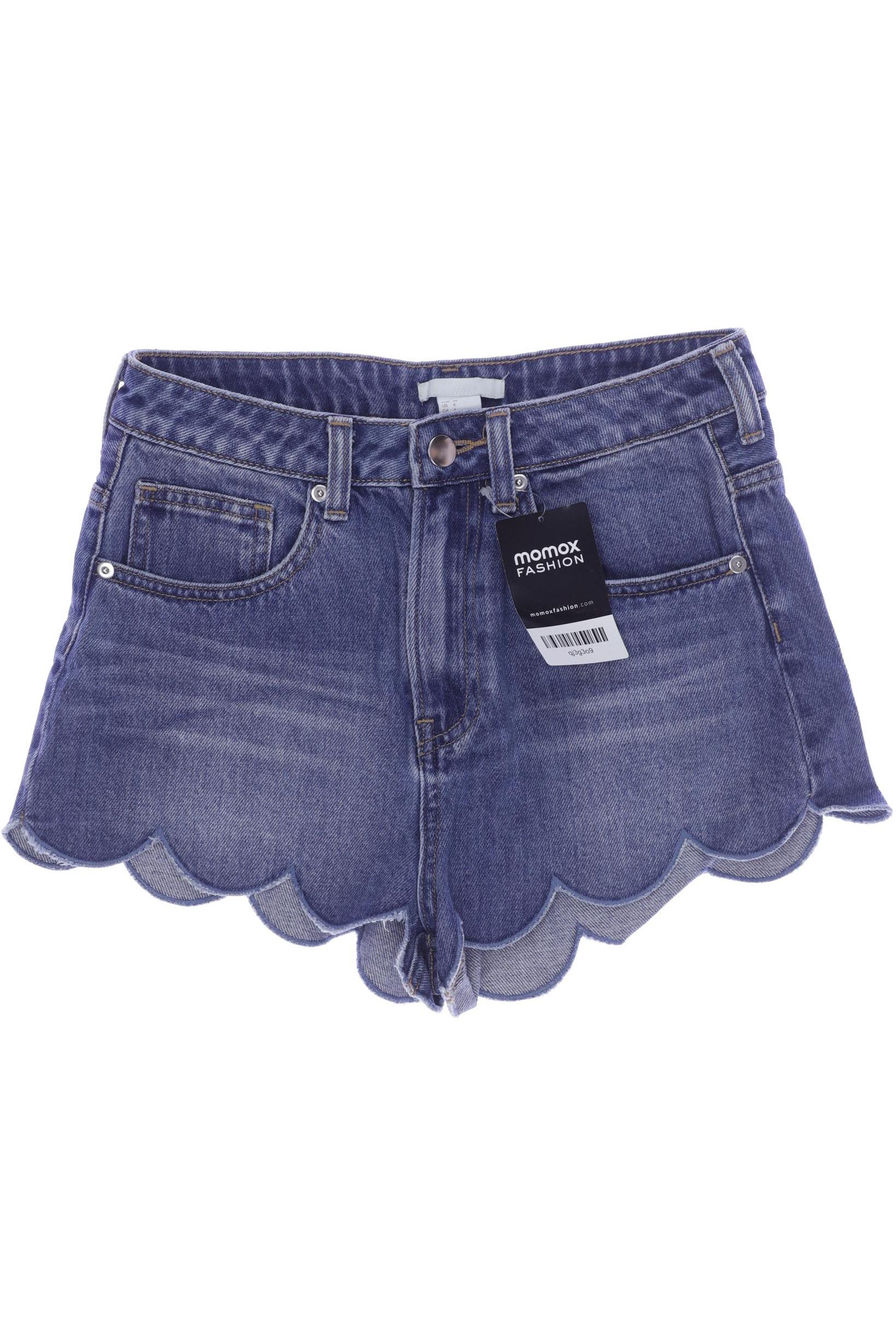 H&M Damen Shorts, blau, Gr. 34 von H&M