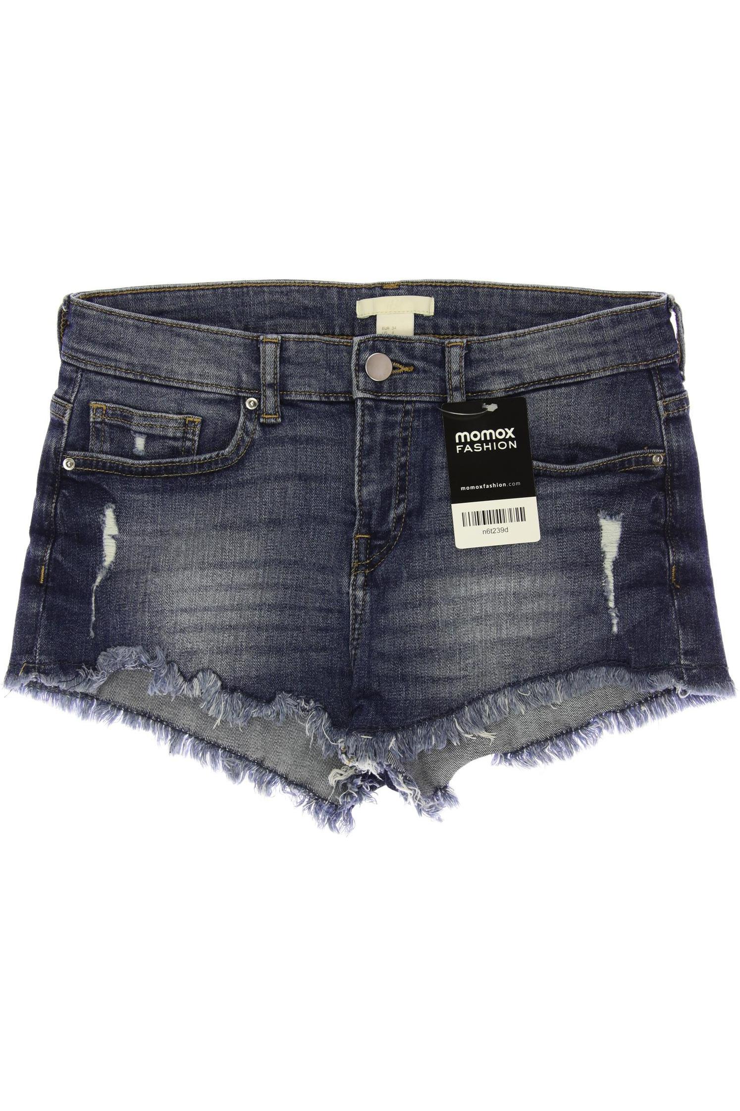 H&M Damen Shorts, blau, Gr. 34 von H&M