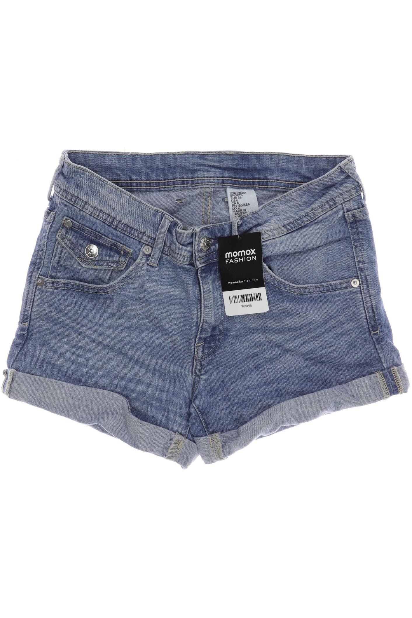 H&M Damen Shorts, blau, Gr. 36 von H&M