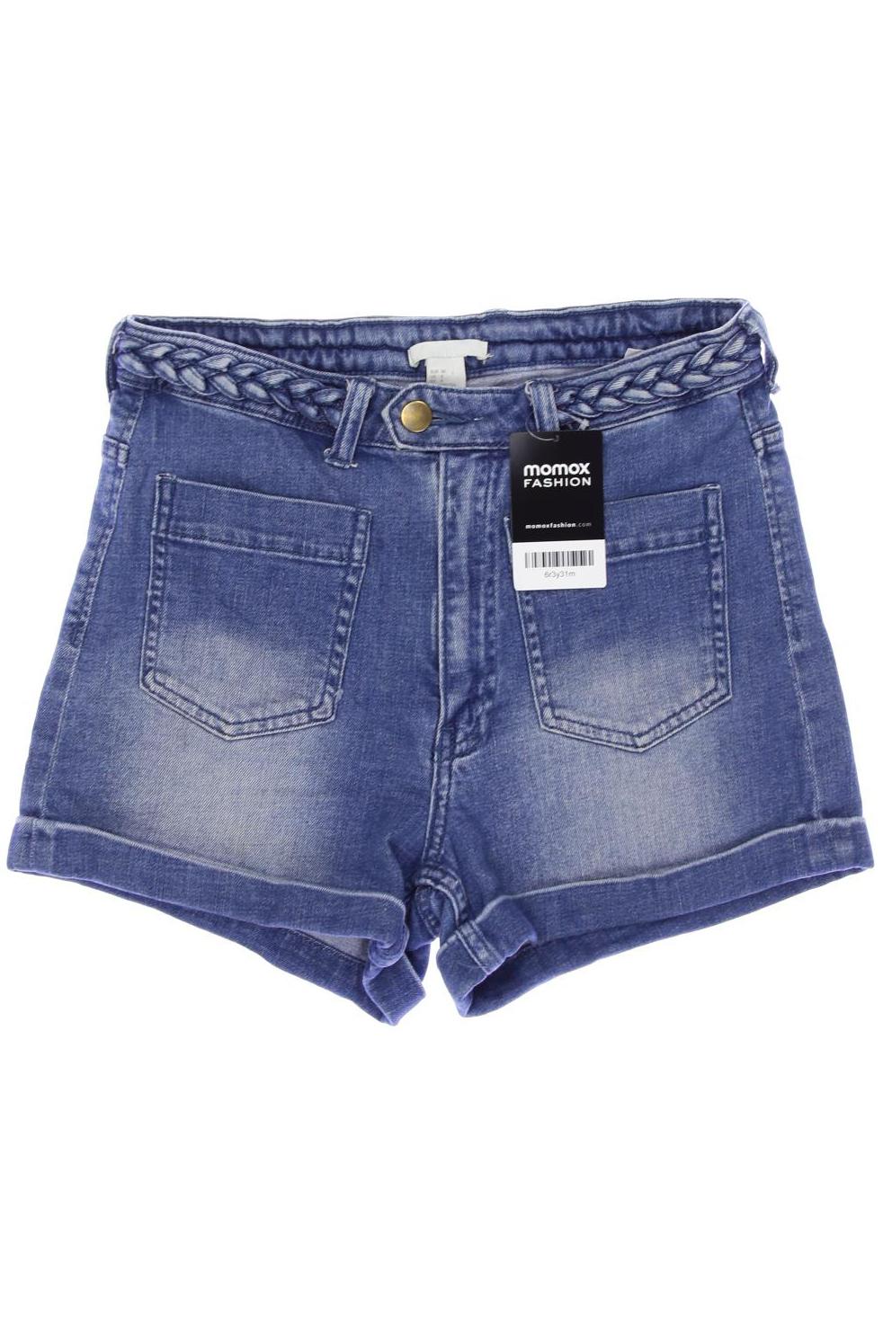 H&M Damen Shorts, blau, Gr. 38 von H&M