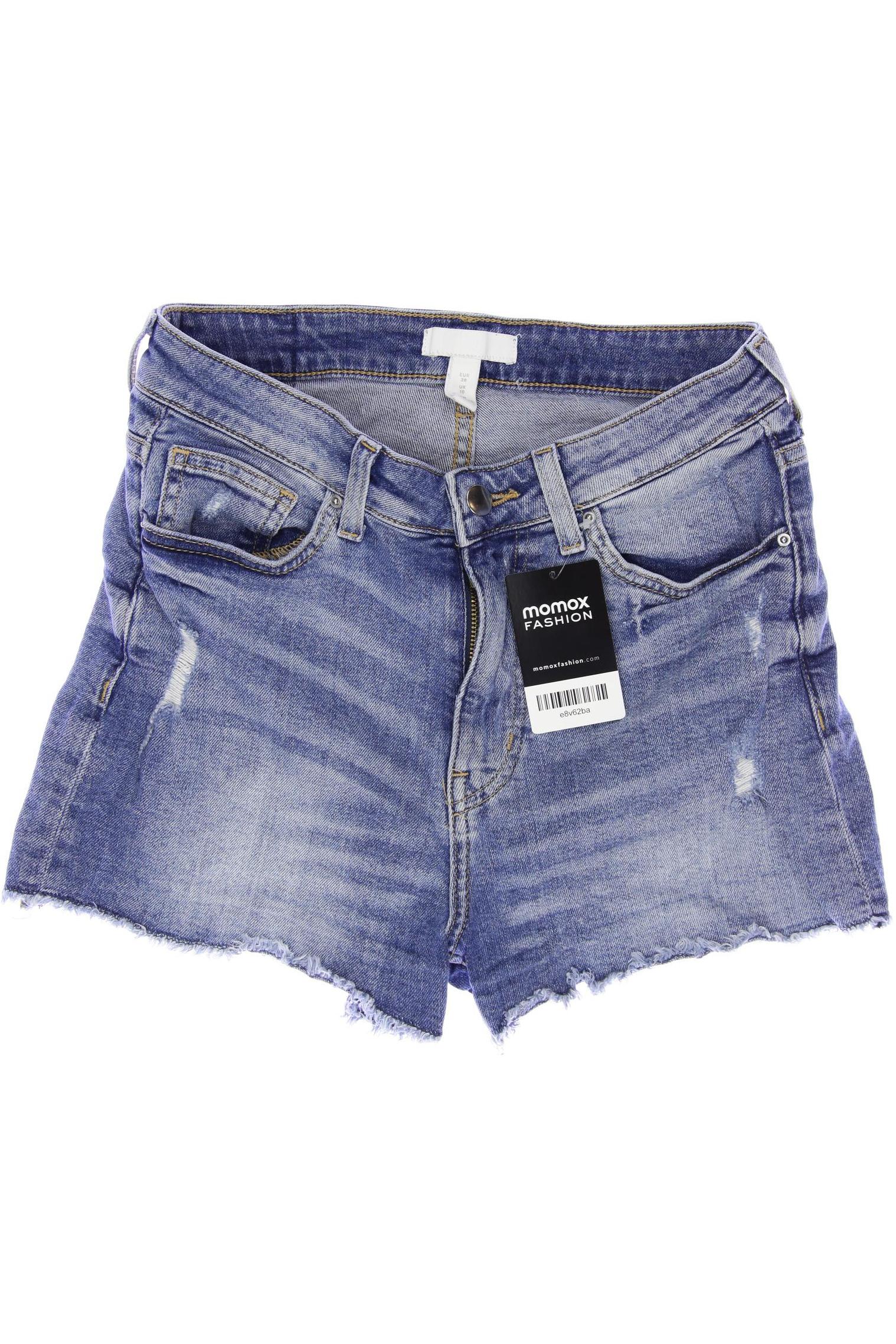 H&M Damen Shorts, blau, Gr. 38 von H&M