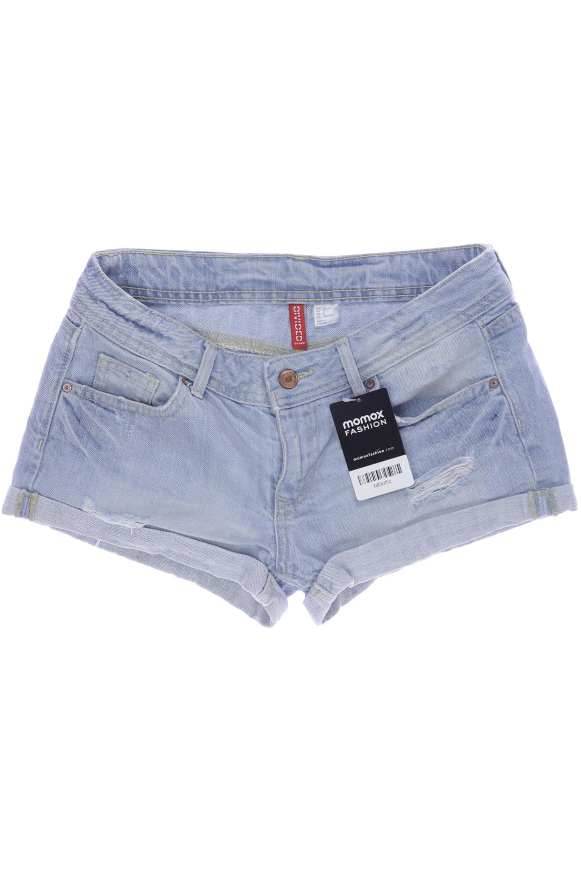 H&M Damen Shorts, hellblau, Gr. 34 von H&M