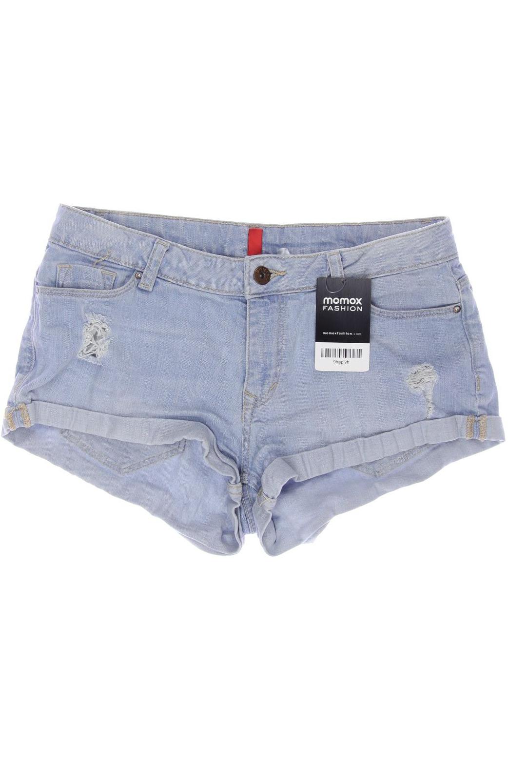 H&M Damen Shorts, hellblau, Gr. 36 von H&M