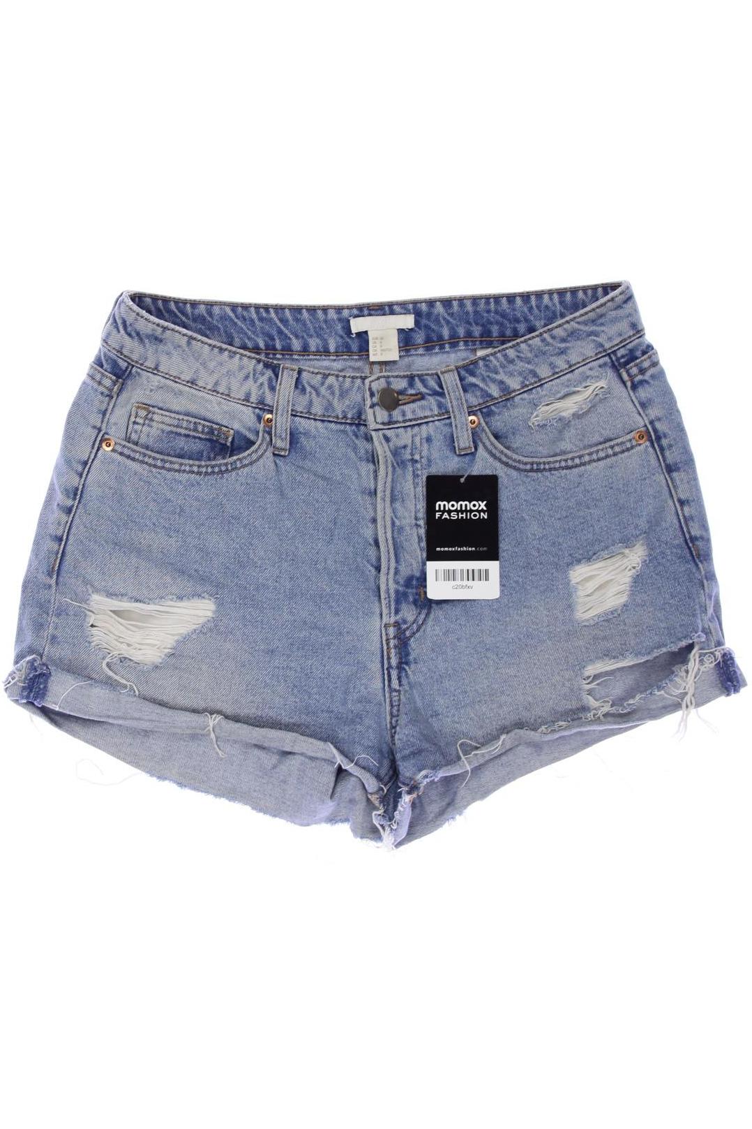 H&M Damen Shorts, hellblau, Gr. 38 von H&M