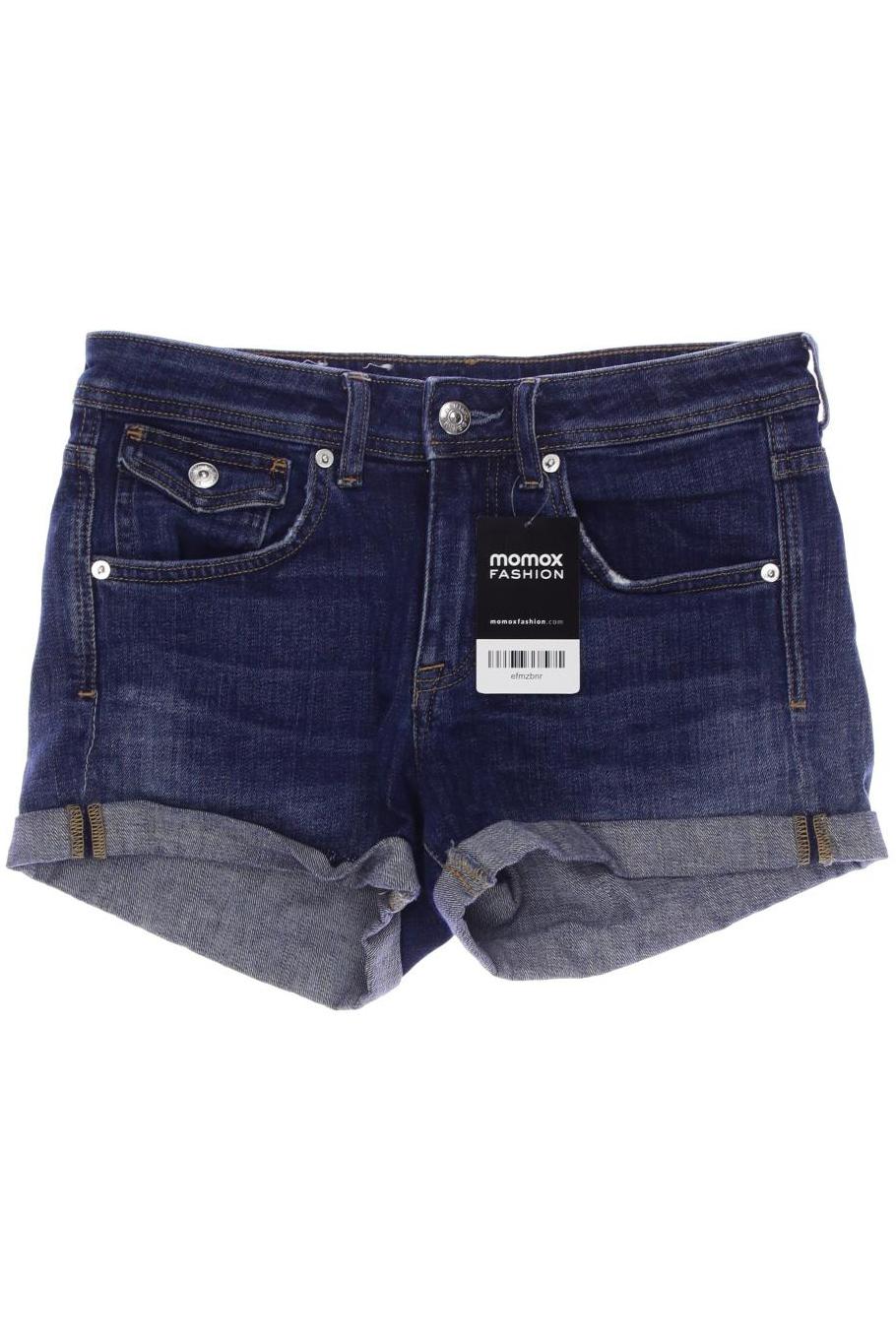 H&M Damen Shorts, marineblau, Gr. 36 von H&M