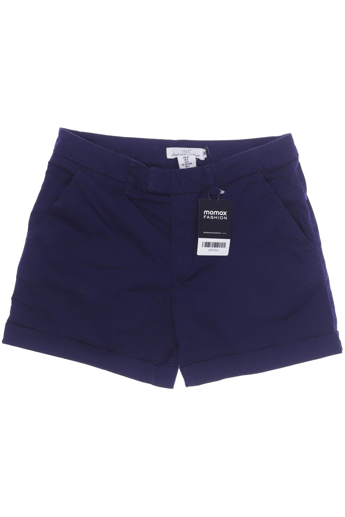 H&M Damen Shorts, marineblau, Gr. 36 von H&M