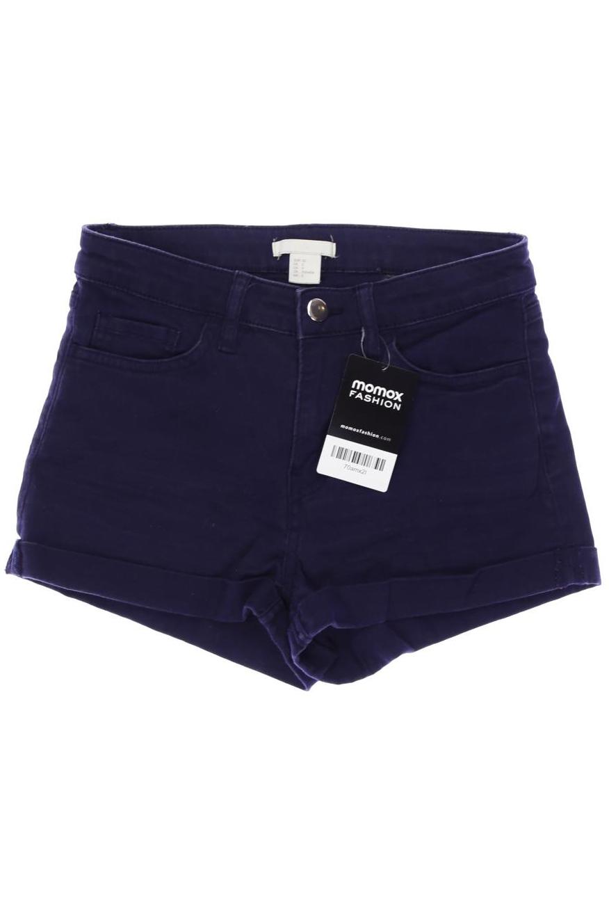 H&M Damen Shorts, marineblau, Gr. 32 von H&M