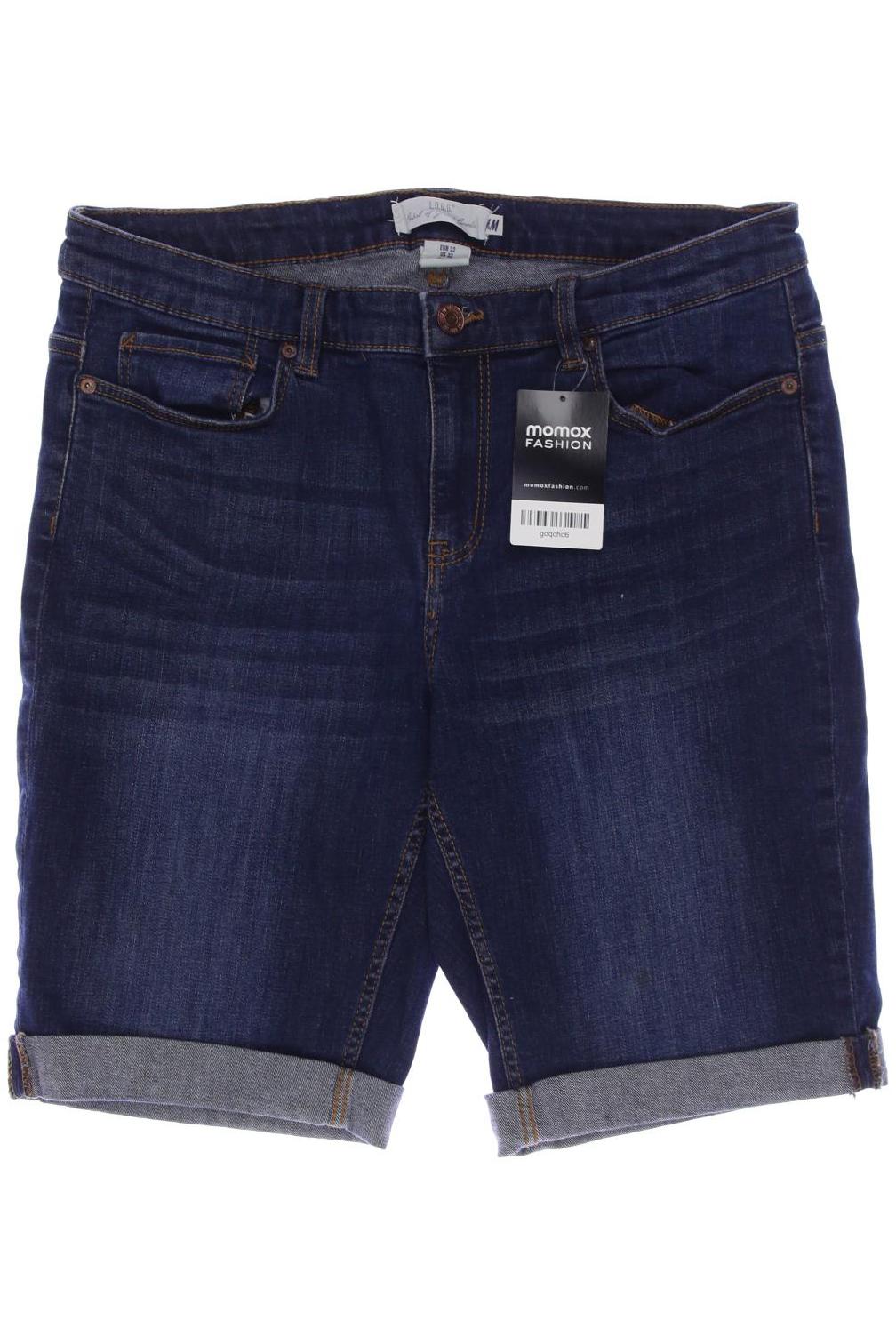 H&M Damen Shorts, marineblau, Gr. 32 von H&M