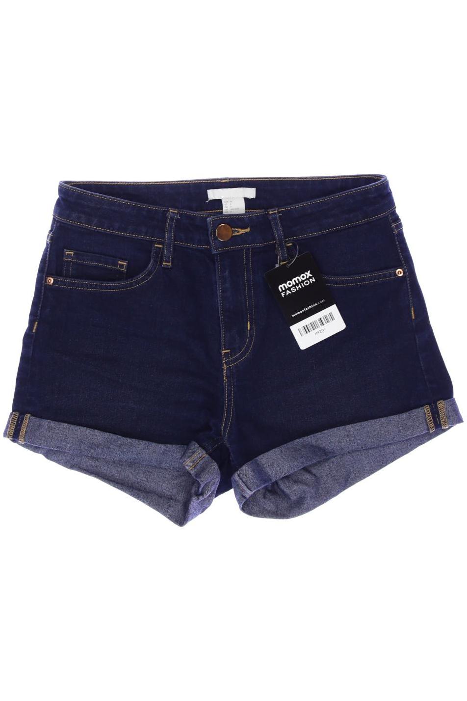 H&M Damen Shorts, marineblau, Gr. 34 von H&M