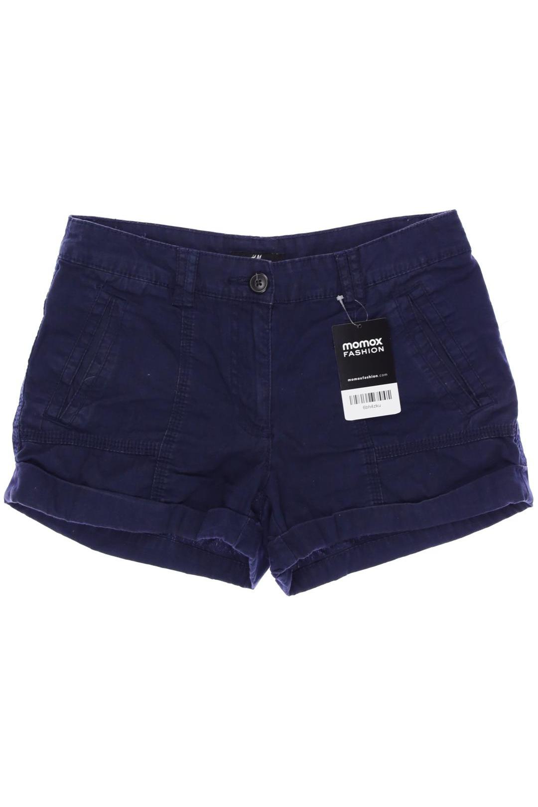 H&M Damen Shorts, marineblau, Gr. 34 von H&M