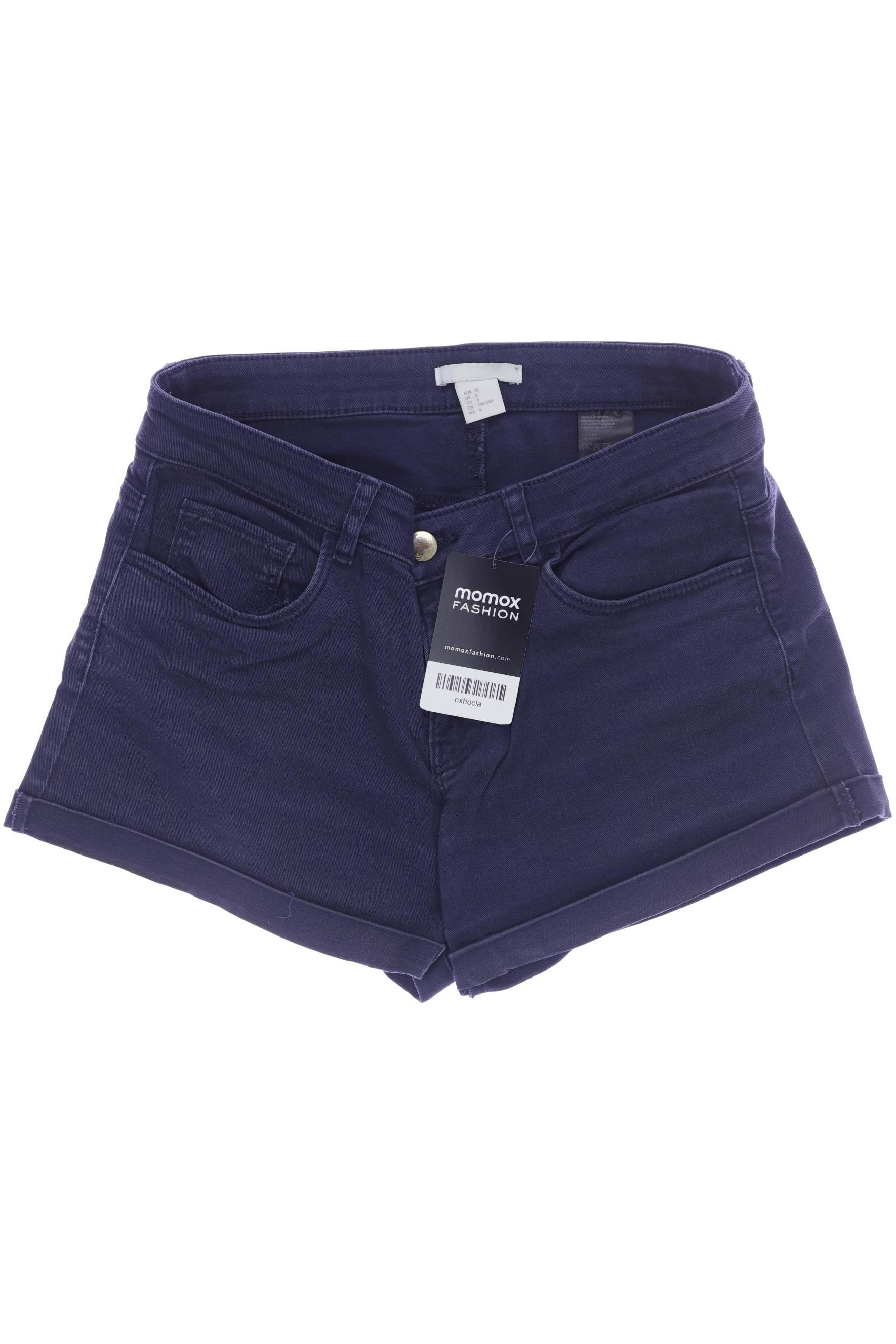 H&M Damen Shorts, marineblau, Gr. 36 von H&M