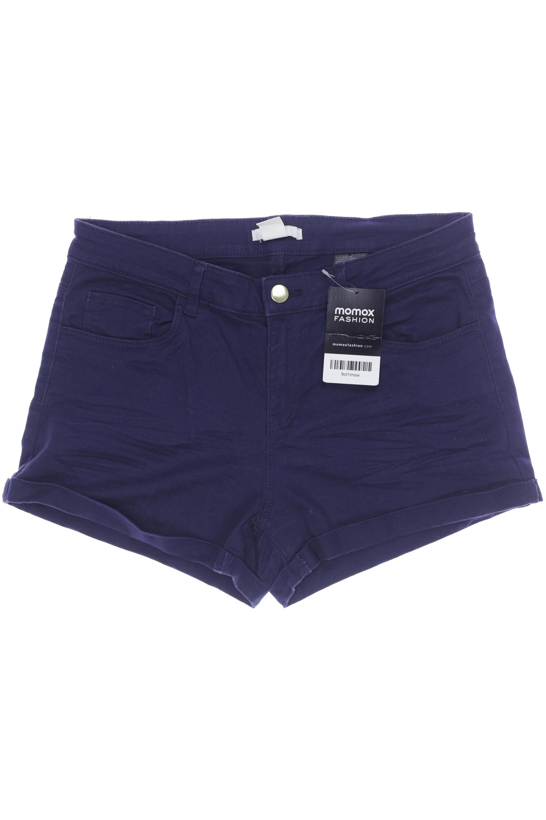 H&M Damen Shorts, marineblau, Gr. 36 von H&M