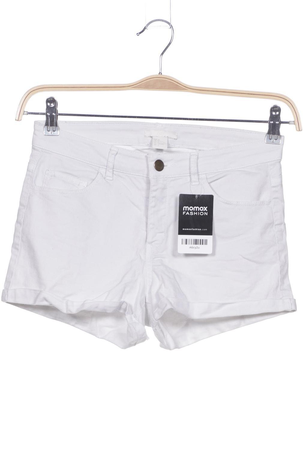 H&M Damen Shorts, weiß, Gr. 34 von H&M