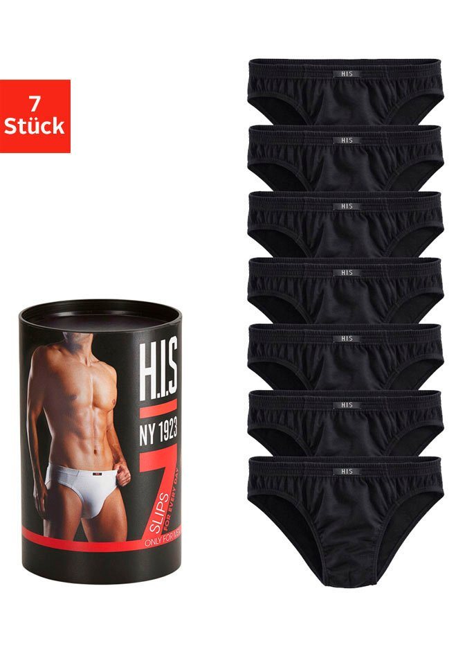 H.I.S Slip Unterhosen für Herren (Packung, 7-St) aus Baumwoll-Mix von H.I.S