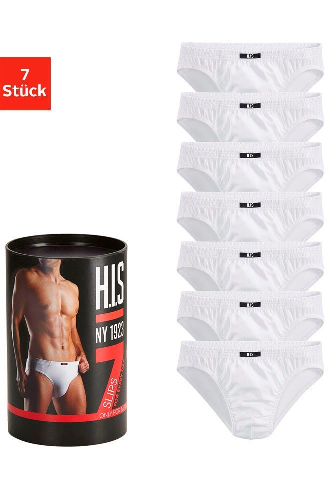 H.I.S Slip Unterhosen für Herren (Packung, 7-St) aus Baumwoll-Mix von H.I.S