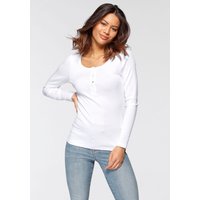 Witt Damen Langarmshirt, schwarz, weiß von H.I.S