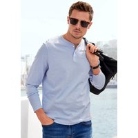 Witt Herren Langarmshirt, hellblau / weiß von H.I.S