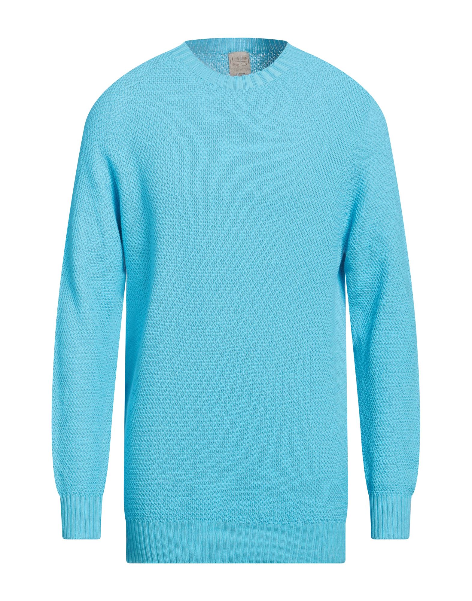 H953 Pullover Herren Azurblau von H953