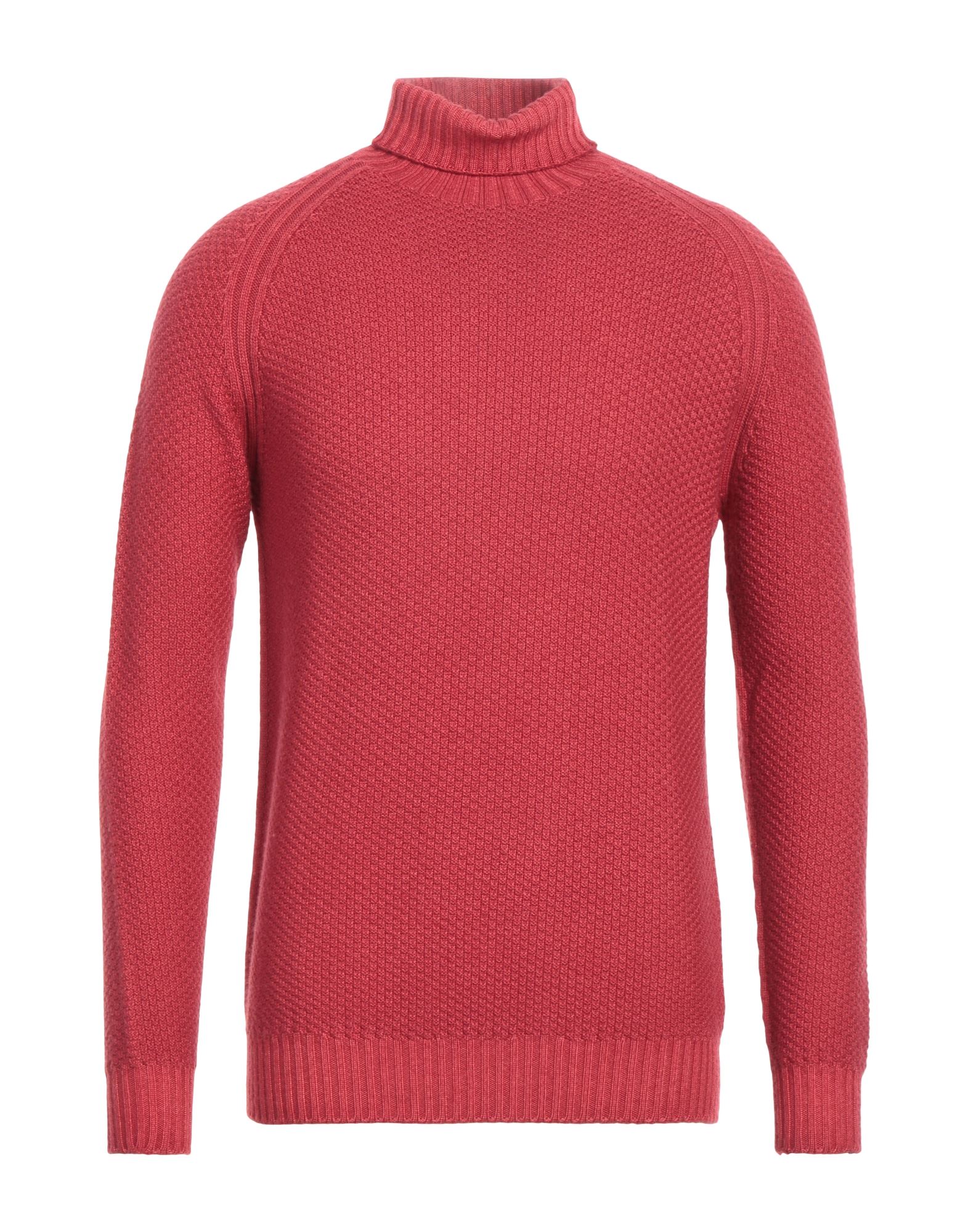 H953 Rollkragenpullover Herren Rot von H953