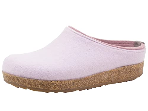 HAFLINGER Damen Herren Hausschuhe Pantoffeln Filz Grizzly Kris 711056, Größe:43 EU, Farbe:Rosa von HAFLINGER