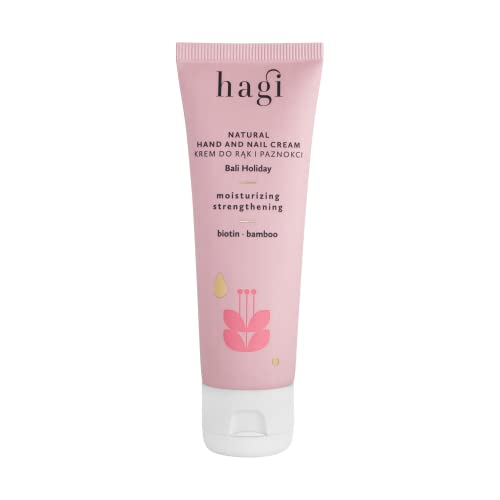 Hagi Bali Holiday - Natürliche Hand- und Nagelcreme | Biotin | Gurkenextrakt | Hibiskusextrakt | Bambusextrakt | Sheabutter | Vitamin E | Feuchtigkeitsspendend & Beruhigend | Tiefenhydration | 50 ml von HAGI