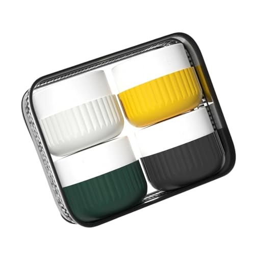 Reisebehälter für Toilettenartikel, Silikon-Cremedosen mit transparenter Tasche, Reisezubehör für Kosmetik, Gesicht, Körper, Handcreme, Grüner Anzug Reisebehälter für Toilettenartikel, Silikon-Cremedosen mit transparenter Tasche, Reisezubehör für Kosmetik, Gesicht, Körper, Handcreme, Grüner Anzug von HAISENG