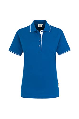 HAKRO Damen Polo-Shirt Casual - 203 - blau/weiß - Größe: L HAKRO Damen Polo-Shirt Casual - 203 - blau/weiß - Größe: L von HAKRO
