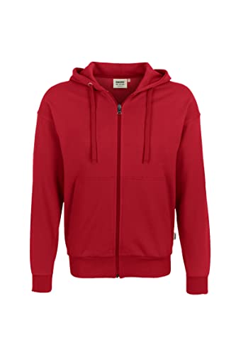 HAKRO Jacke mit Kapuze - 605 - rot - Größe: XXL von HAKRO