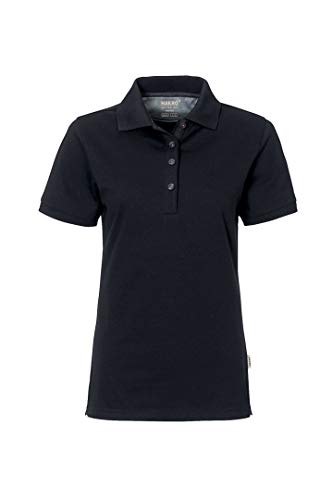 Women-Poloshirt Cotton-Tec, HK214-schwarz, M von HAKRO
