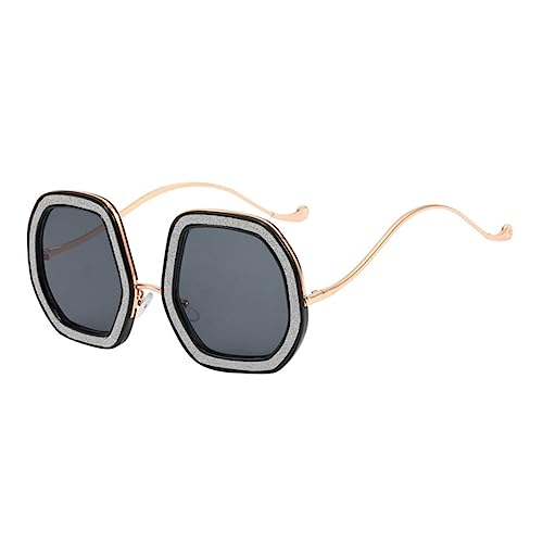 HANABASS Diamant Sonnenbrille Übergroße Sonnenbrille Damen Retro Sonnenbrille Modische Sonnenbrille Outdoor Sonnenbrille Damen Sonnenbrille Damen Sonnenbrille Damen Sonnenbrille von HANABASS