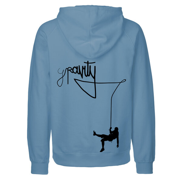 HANDGEDRUCKT "Gravity" Männer Hoody aus reiner Biobaumwolle (kbA) von HANDGEDRUCKT