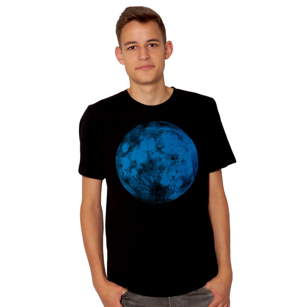 HANDGEDRUCKT "Supermond" Männer-T-Shirt von HANDGEDRUCKT