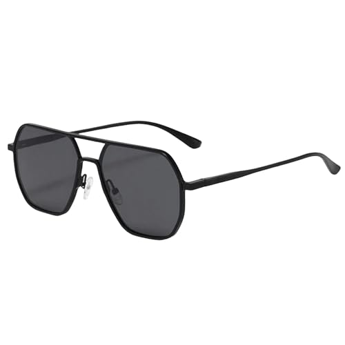 HANGWWZQ Sonnenbrille Photochrome Sonnenbrille Männer Frauen Mode Polarisierte Sonnenbrille Uv400-Schwarz Schwarz von HANGWWZQ