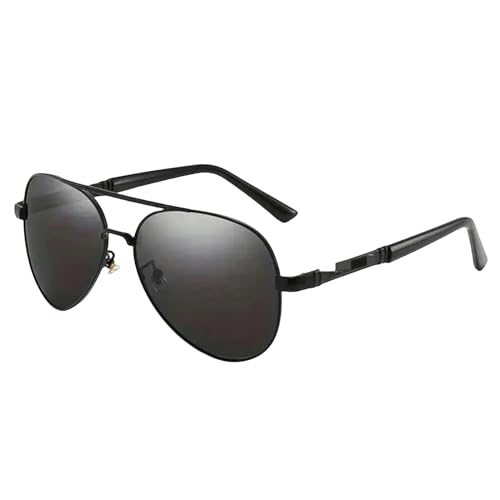 HANGWWZQ Sonnenbrille Polarisierte Sonnenbrille Männer Metail Rahmen Qualität Sonnenbrille Marke Design Männliche Brille Fischerei Fischen Brille Uv400-C3-Polarisiert von HANGWWZQ