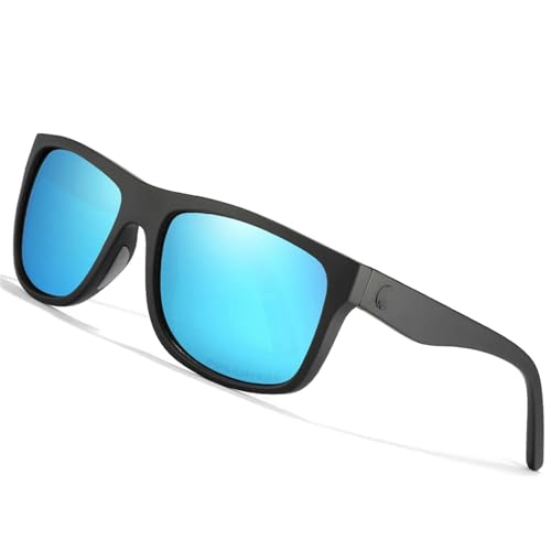 HANGWWZQ Sonnenbrille Polarisierte Sonnenbrille Männer Sportsbrille Alle Schwarz Mit Reißverschluss Gehäuse-C1All Schwarz von HANGWWZQ