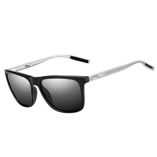 HANGWWZQ Sonnenbrille Sonnenbrillen Polarisierte Linsen Sonnenbrille Für Männer Frauen-Schwarz von HANGWWZQ