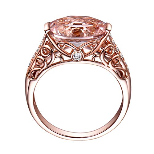 HAODUOO Damen Ehering-Sets_ Ring Ring Rosenring Goldringe (Color : Rose Gold, Size : RG10) von HAODUOO