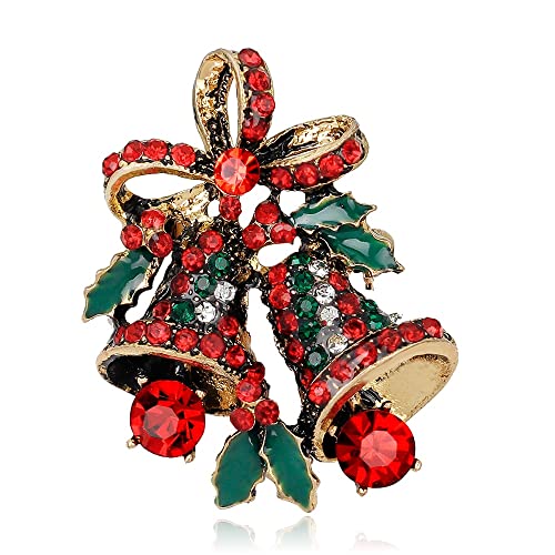 Pin Schmuck Geschenke for Frauen Niedliche eingelegte Strassperlen Weihnachtsbroschen for Frauen Kreative bunte Stiefel Schneemann Pins Partyzubehör Pullover Schmuck Broschen und Pins von HAODUOO