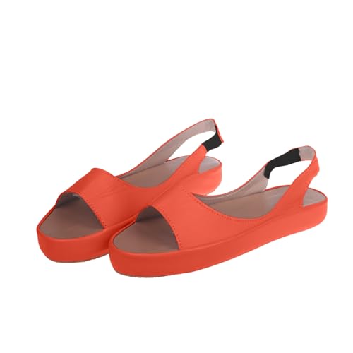 HAOLEI Flache Damen Hausschuhe Mit Niedrigem Fischmaul, Sandalen Mit Dicker Sohle Sale Angebote Sandalen Lässige Klassische Hausschuhe Leichte Bequeme Sommer Sonderangebot Sandalen Rutschfeste von HAOLEI