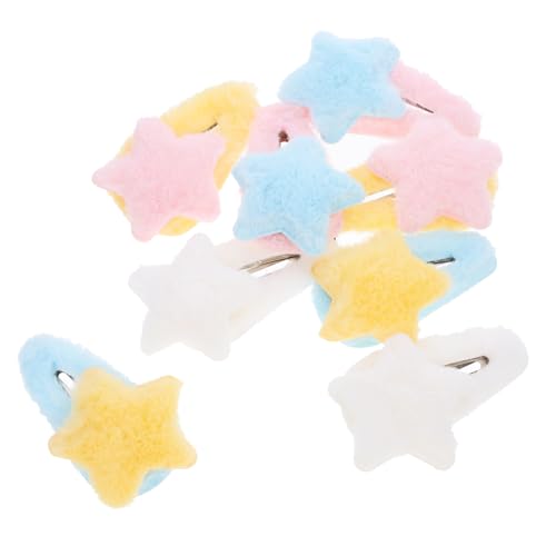 HAPINARY 8 Stück Stern-haarspangen Plüsch-haarspangen Für Mädchen Süße Haar-accessoires Dekorative Druckknopf-clips HAPINARY 8 Stück Stern-haarspangen Plüsch-haarspangen Für Mädchen Süße Haar-accessoires Dekorative Druckknopf-clips von HAPINARY