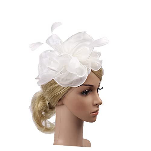 HAPINARY Stirnband Braut-Outfit Blumenstirnbänder für Damen hochzeitshaar schmuck wedding hair accessories Haarnadel Kappen Kopfdekoration Haar Accessoires Halloween Schal von HAPINARY