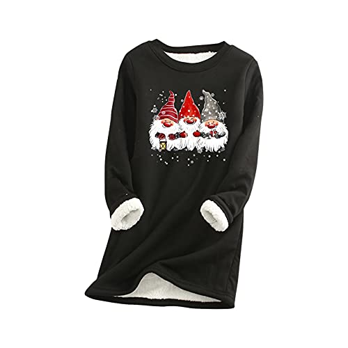 HAQUOS Weihnachtspullover Damen - Ugly Sweatshirt Pulli Leichte Weihnachtspulli Langarmshirt Damen Warm Einzigartig Weihnachtsoutfit Weihnachtspulli Teenager Mädchen Weihnachtspulli für Party von HAQUOS