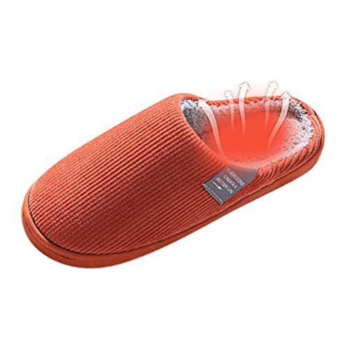 Hausschuhe Damen Winter - Weich für Indoor Outdoor Atmungsaktive Damenpantoffeln Pelz Hausschuhe Haus Frauen Bequeme Slippers Flauschiger Slides Retro Pantoffeln Zuhause von HAQUOS