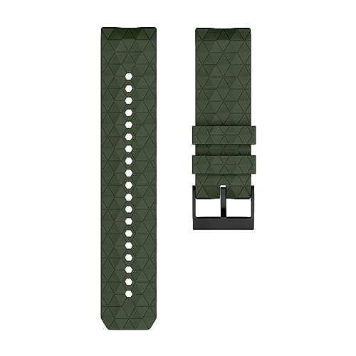 HASMI 24 mm breites Silikon-Uhrenarmband, kompatibel for SUUNTO 9 Baro-Bändern. Sportliches Silikon-Ersatzarmband, kompatibel for SUUNTO Spartan/9 Baro Copper (Color : A, Size : Medium) von HASMI