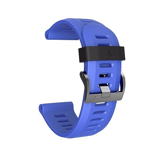 HASMI 26 mm breites Silikonarmband, kompatibel for Garmin Fenix ​​5X. Silikon-Uhrenarmband, kompatibel for Garmin Fenix ​​3HR/3/Fenix ​​5X Plus, for Schraubschnalle (Color : Royal blue, Size : 26mm von HASMI